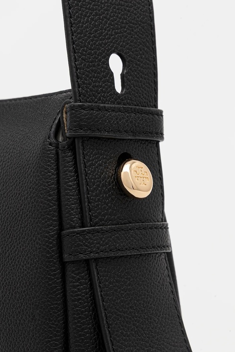 Tory Burch torebka skórzana Romy Small Shoulder kolor czarny 176674.001 - zdjęcie produktu nr 1