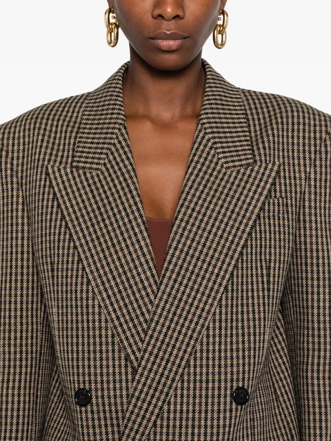 Saint Laurent checked blazer - Neutrals - zdjęcie produktu nr 2