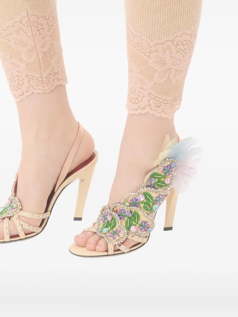 Valentino Garavani 105mm Dans Le Foyer crystal-embellished sandals - Yellow - zdjęcie produktu nr 2