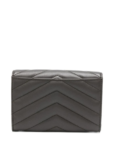 Saint Laurent logo-plaque wallet - Brown - zdjęcie produktu nr 1