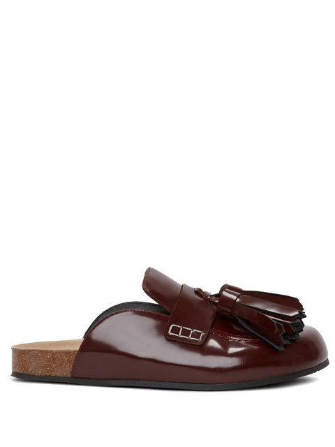 JW Anderson tassel-detail slip-on leather loafers - Red - zdjęcie produktu nr 2