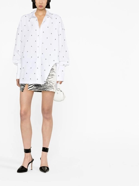 The Attico Diana oversized logo-print shirt - White - zdjęcie produktu nr 2
