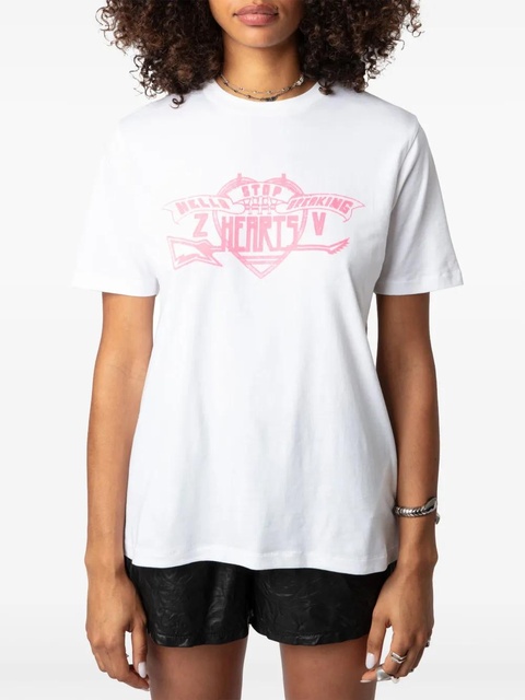 Zadig&Voltaire Edwin Co Hearts T-shirt - White - zdjęcie produktu nr 2