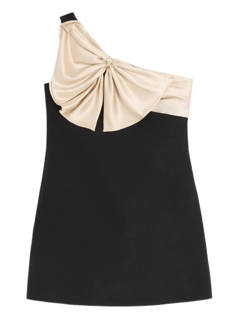Valentino Garavani one-shoulder bow mini dress - Black - zdjęcie produktu nr 1