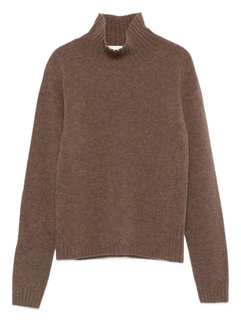 SOLOTRE funnel-neck sweater - Brown - zdjęcie produktu nr 1