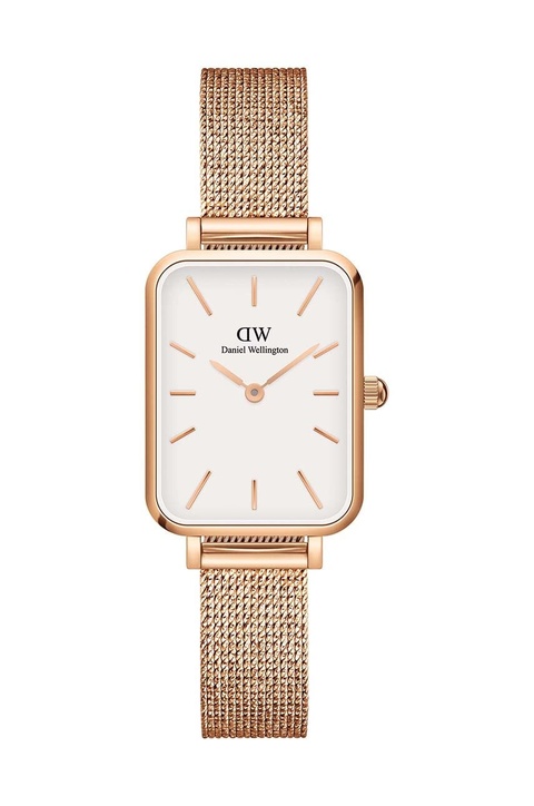 Daniel Wellington zegarek Quadro Pressed damski kolor różowy - zdjęcie produktu nr 1