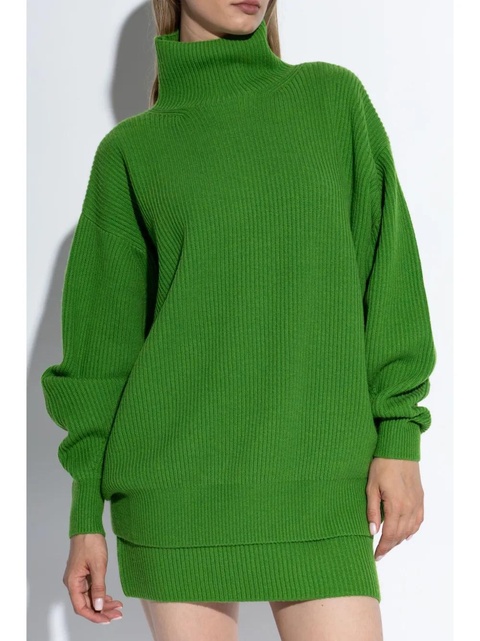 Sportmax wool-cashmere high-neck jumper - Green - zdjęcie produktu nr 2