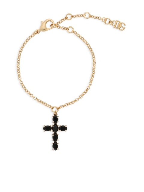 Dolce & Gabbana crucifix-pendant bracelet - Gold - zdjęcie produktu nr 1