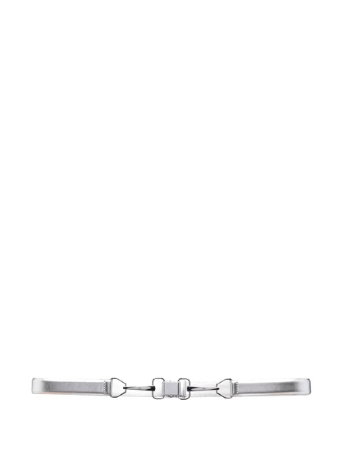 Maje laminated-leather belt - Silver - zdjęcie produktu nr 2