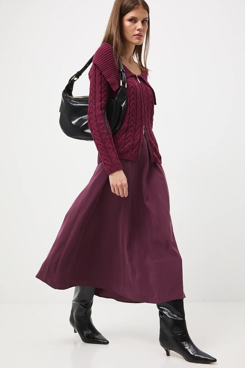 Medicine kardigan damskie kolor bordowy - zdjęcie produktu nr 1