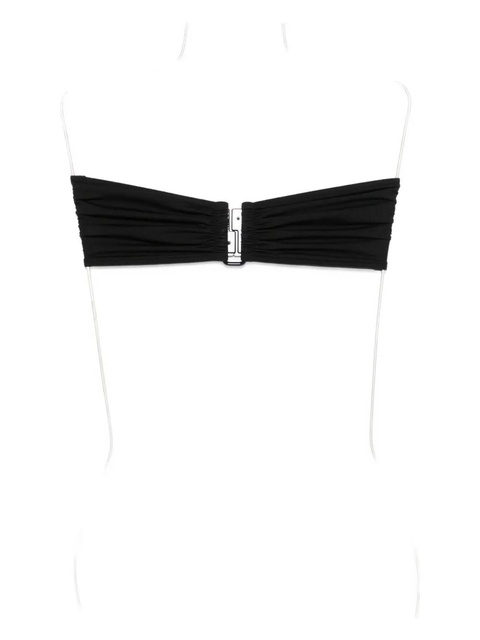ERES ruched buckled bikini top - Black - zdjęcie produktu nr 2