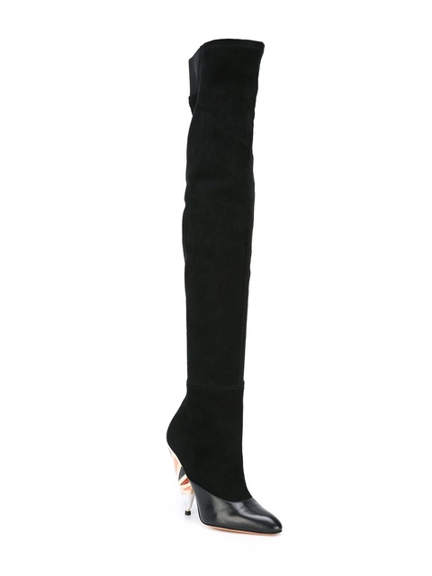 Givenchy printed heel over-the-knee boots - Black - zdjęcie produktu nr 2