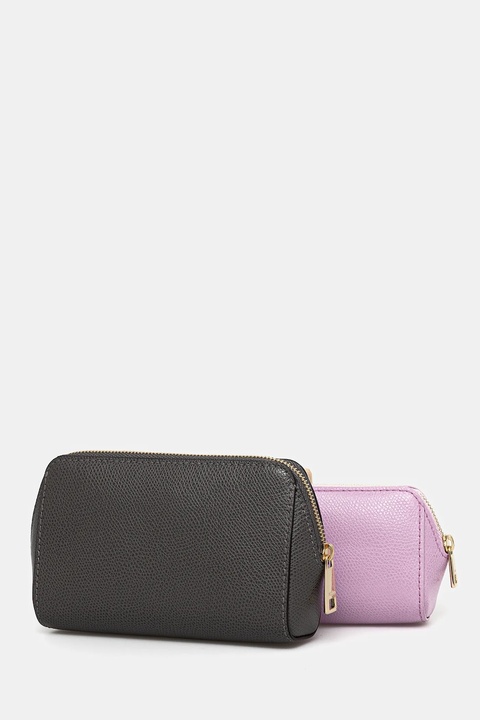 Furla kosmetyczka skórzana 2-pack kolor szary WE00453.ARE000.4313S - zdjęcie produktu nr 1
