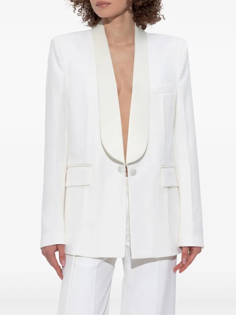 Victoria Beckham shawl-collar blazer - White - zdjęcie produktu nr 2