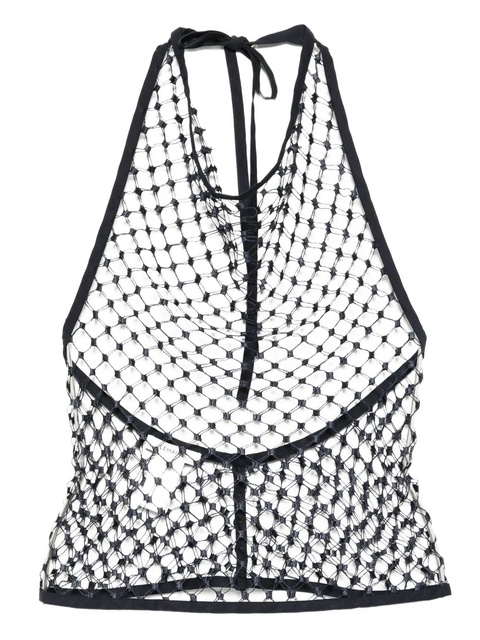 LEMAIRE Fishnet halter top - Blue - zdjęcie produktu nr 1