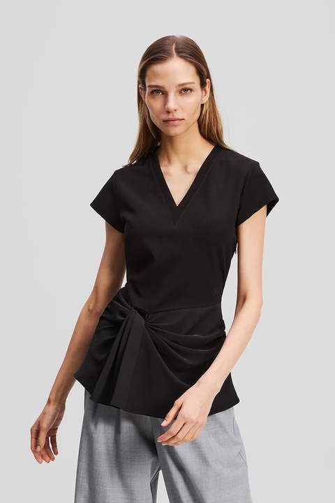 Karl Lagerfeld t-shirt damski kolor czarny A3W17011 - zdjęcie produktu nr 1