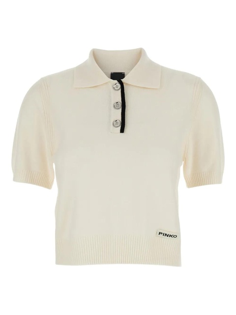 PINKO short-sleeve polo shirt - White - zdjęcie produktu nr 1