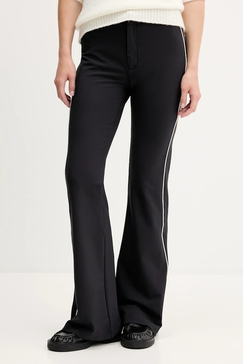 Hugo Blue spodnie damskie kolor czarny szerokie high waist 50542169 - zdjęcie produktu nr 1
