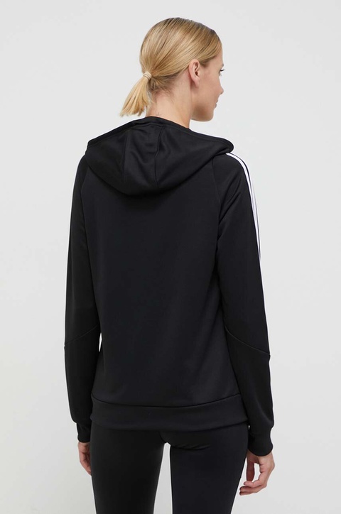 adidas Performance bluza treningowa Tiro24 kolor czarny z kapturem z aplikacją IJ9956 - zdjęcie produktu nr 2