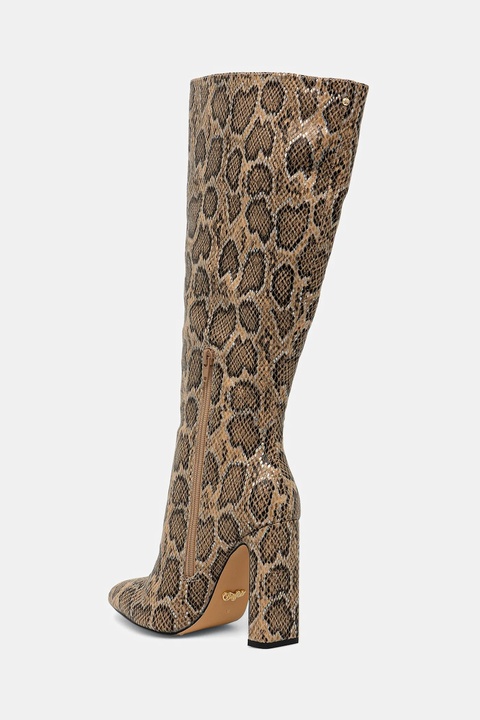 Buffalo kozaki July Boot Hi damskie kolor beżowy na słupku 1292056-SNA - zdjęcie produktu nr 2