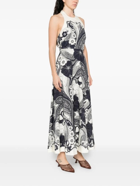 ALEMAIS floral-print halter-neck maxi dress - Neutrals - zdjęcie produktu nr 2