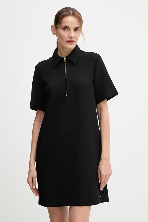 Tommy Hilfiger sukienka kolor czarny mini prosta WW0WW47333 - zdjęcie produktu nr 1