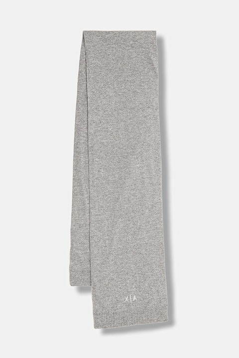 Armani Exchange szalik z dodatkiem wełny damski kolor szary XW001520 AF16181 - zdjęcie produktu nr 1