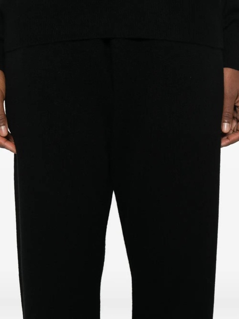 ENTIRE STUDIOS ribbed-trim trousers - Black - zdjęcie produktu nr 2