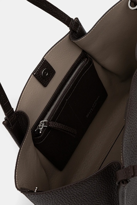 Marc O'Polo torebka skórzana kolor brązowy 5000009281 - zdjęcie produktu nr 2