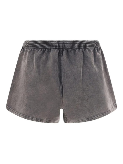 Alexander Wang embroidered-logo running shorts - Grey - zdjęcie produktu nr 2