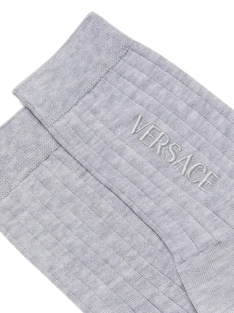 Versace ribbed logo socks - Grey - zdjęcie produktu nr 2