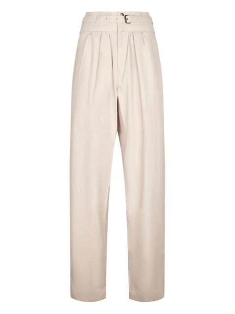 MARANT ÉTOILE belted pleated trousers - Neutrals - zdjęcie produktu nr 1