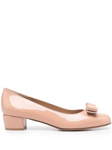 Ferragamo 35mm Vara bow-detail pumps - Neutrals - zdjęcie produktu nr 1
