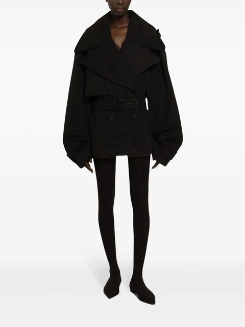 Dolce & Gabbana belted double-breasted jacket - Black - zdjęcie produktu nr 2