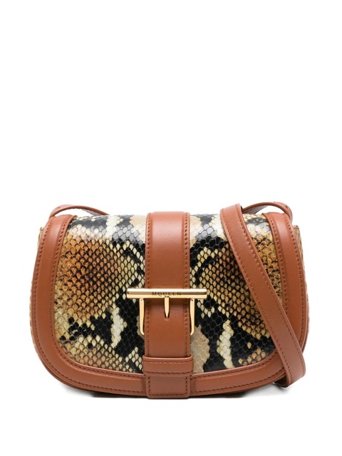 Alexander McQueen mini T-Bar leather cross body bag - Brown - zdjęcie produktu nr 1