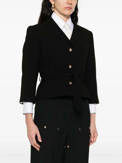 SANDRO belted jacket - Black - zdjęcie produktu nr 2