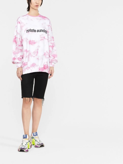 ROTATE BIRGER CHRISTENSEN Sunday tie-dye sweatshirt - Pink - zdjęcie produktu nr 2