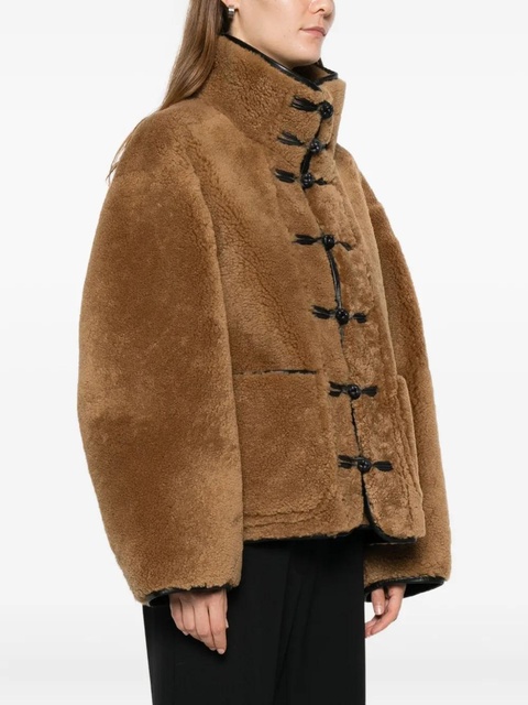 Róhe toggle-fastening pocket jacket - Brown - zdjęcie produktu nr 2