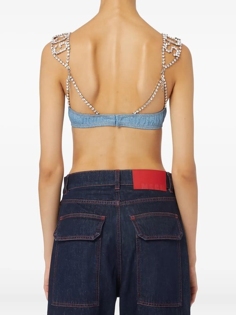 GCDS bling denim top - Blue - zdjęcie produktu nr 2