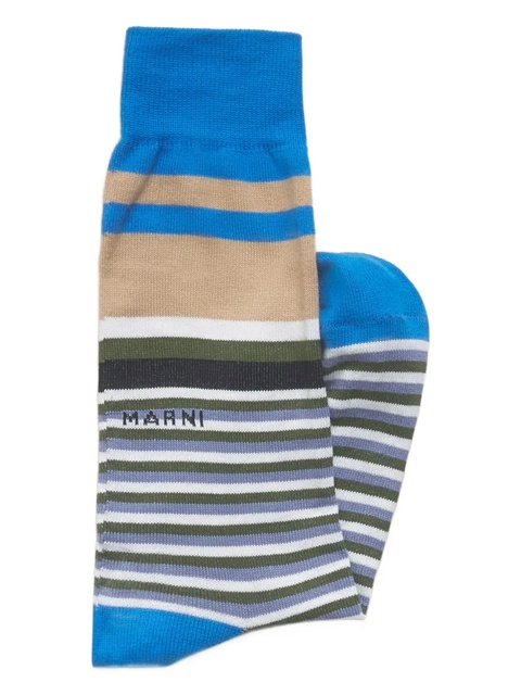 Marni striped socks - Blue - zdjęcie produktu nr 2