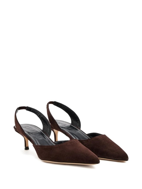 STAUD 55mm Sebastian slingback-strap pumps - Brown - zdjęcie produktu nr 1