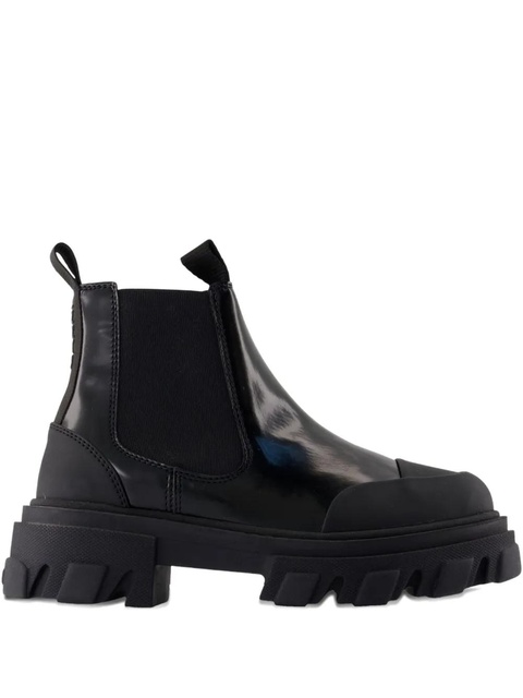GANNI leather chelsea boots - Black - zdjęcie produktu nr 1