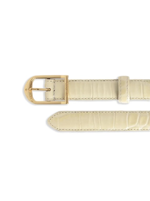 Zadig&Voltaire Rise crocodile-embossed slim belt - Neutrals - zdjęcie produktu nr 2