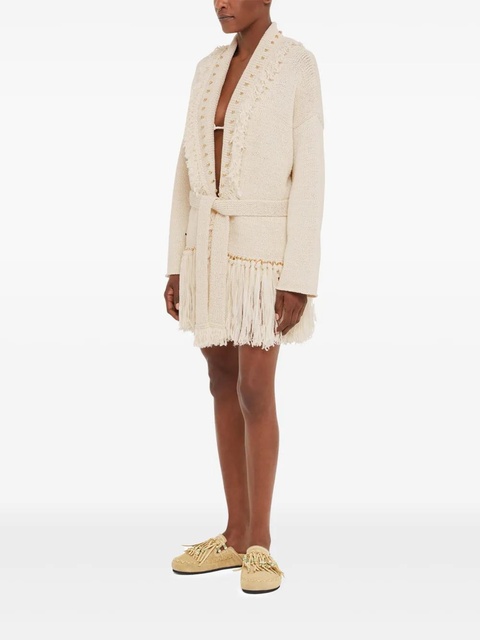 Alanui Jasmine cardigan - White - zdjęcie produktu nr 1