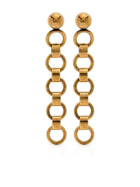 Jil Sander drop earrings - Gold - zdjęcie produktu nr 1