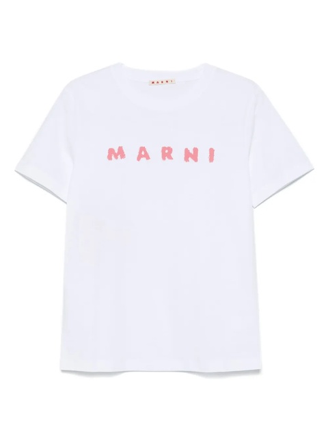 Marni logo-print T-shirt - White - zdjęcie produktu nr 1
