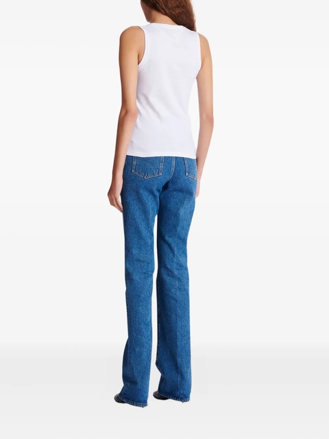 Balmain logo-print tank top - White - zdjęcie produktu nr 2