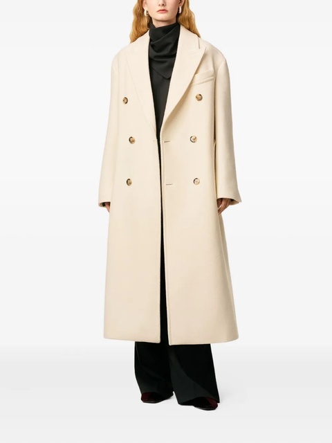 AMI Paris double-breasted coat - Neutrals - zdjęcie produktu nr 2