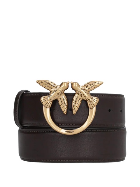 PINKO Love Birds leather belt - Brown - zdjęcie produktu nr 1