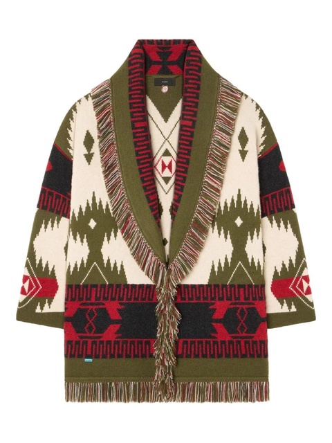 Alanui Icon jacquard fringe cardigan - Multicolour - zdjęcie produktu nr 1
